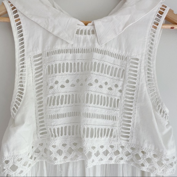 Free People Twice As Nice Gauzy Twofer Tunic Top - Picture 3 of 6